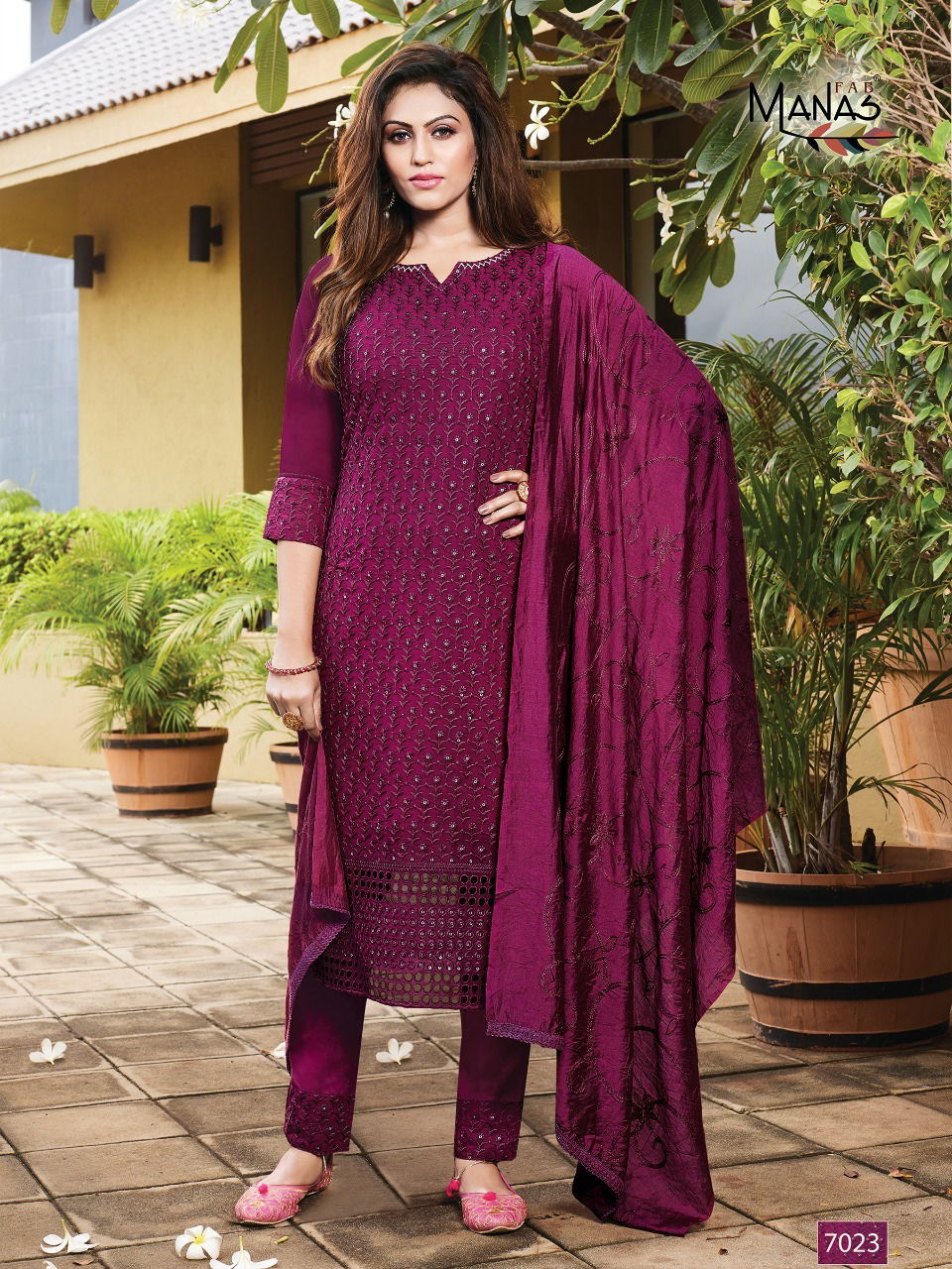 Manas Schiffli 4 Georgette Festive Wear Designer Ready Made Collection